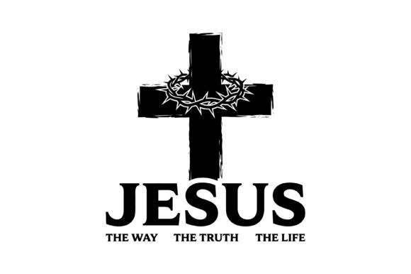 Jesus Cross Way Truth Life T-Shirt Designs