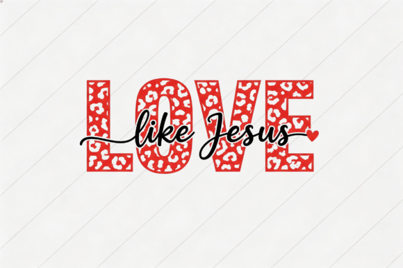 Love Like Jesus Leopard Print Christian T-Shirt Designs