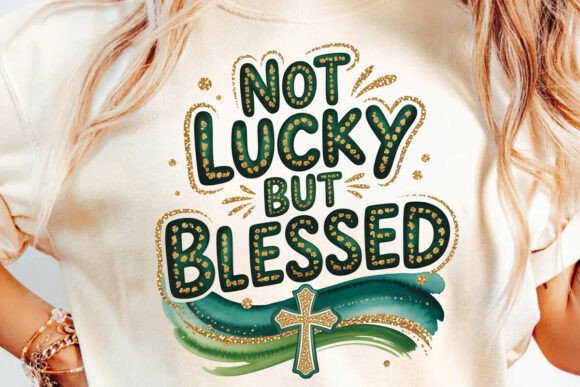 Not Lucky but Blessed Christian PNG
