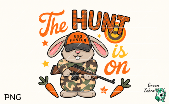 The Hunt is on PNG, Brushstroke Christian T-Shirt Designs